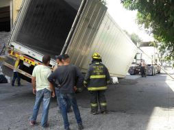 El incidente ocurrió sobre la calle Guamúchil, en Guadalajara. ESPECIAL / Protección Civil Guadalajara