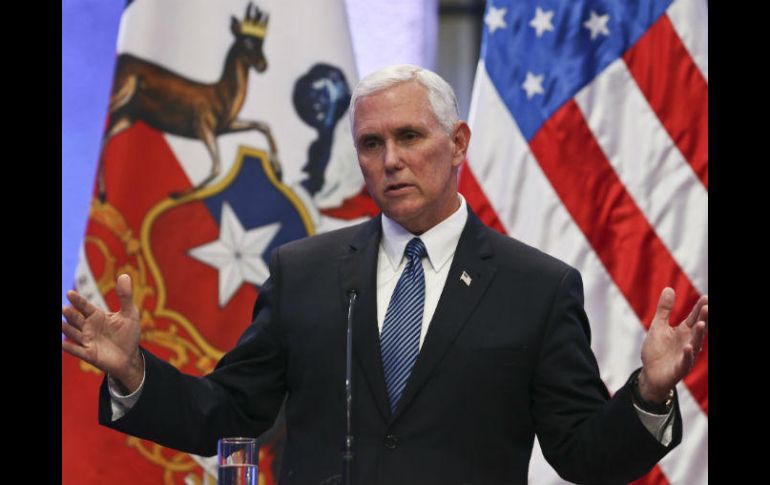 El vicepresidente es un maestro en esquivar y hacer que las frases más escandalosas de Trump suenen razonables. AP / E. Felix