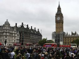 El motivo para silenciar el carrillón durante las obras es proteger del ruido a los trabajadores que le darán mantenimiento. EFE / A. Rain