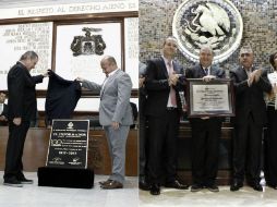 Carlos Álvarez del Castillo Gregory, director de esta casa editorial, recibió los reconocimientos del Cabildo tapatío y el Congreso. EL INFORMADOR / A. Camacho