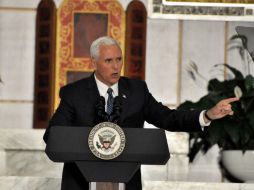 ‘Creo con todo mi corazón que Venezuela será libre’, manifestó el vicepresidente de Estados Unidos. AP / J. Caruci