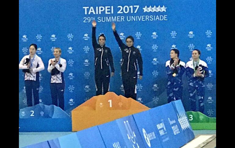 Con una de las mejores actuaciones, el binomio (C) demostró que está ambas competidoras están entre las mejores del mundo. TWITTER / @CONADE