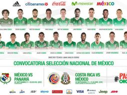 De los 25 jugadores convocados 12 militan en la Liga mexicana y 13 en el extranjero. TWITTER / @FMF