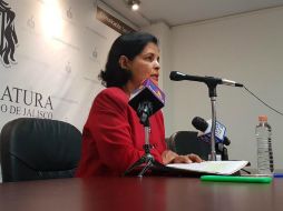 Rocío Corona plantea integrar un comité estatal de adquisición de arte público. TWITTER / @LegislativoJal