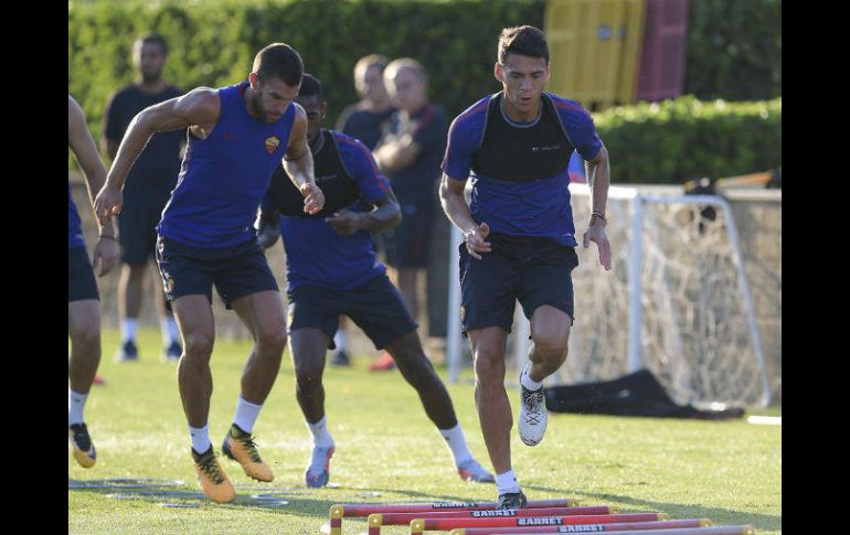 Di Francesco define a Moreno como 'un muchacho exquisito'. TWITTER / @AsRomaEspanol