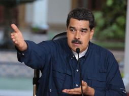 Maduro pidió imaginar qué le sucedería a un estadounidense si pidiera sanciones similares para su propio país. EFE / Prensa Miraflores