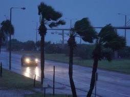 El 'ojo' de Harvey tocó tierra al norte de la ciudad costera de Corpus Christie. EFE / D. Abate