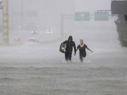 El servicio metereológico de Estados Unidos destaca que el impacto de ‘’Harvey’’ en Texas no tiene precedentes. AP / D. Phillip