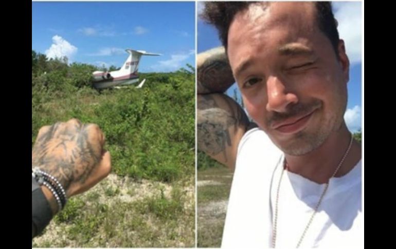 J. Balvin recordó el accidente que sufrió hace un año justo antes de despegar en Bahamas. INSTAGRAM / jbalvin