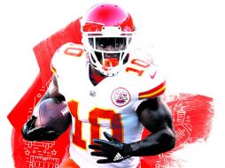 Tyreek Hill, como novato entregó números impresionantes haciendo funciones de receptor y regresador de patadas. ESPECIAL /