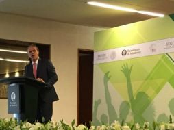 Alberto Begné, durante la presentación de la plataforma digital 'Jóvenes X Jóvenes'. TWITTER / @AlbertoBegne