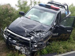 De acuerdo a los indicios el choque se presentó sobre la parte izquierda del frente, en una aparente invasión de carril. ESPECIAL /