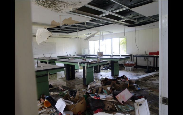 En el incidente, cuatro de las 12 aulas que tenían quedaron destruidas. EL INFORMADOR / M. Vargas