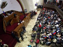 La Constituyente anunció el martes que llevará a juicio a dirigentes de los opositores  por ‘traición a la patria’. EFE /