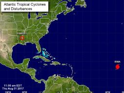 ''Irma''se desplaza en el Atlántico hacia el oeste rumbo al mar Caribe, informa el Centro Nacional de Huracanes (CNH). ESPECIAL / nhc.noaa.gov