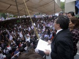 El político zacatecano señala que no se debe perder la calma y mantenerse ecuánime. SUN / C. Mejía