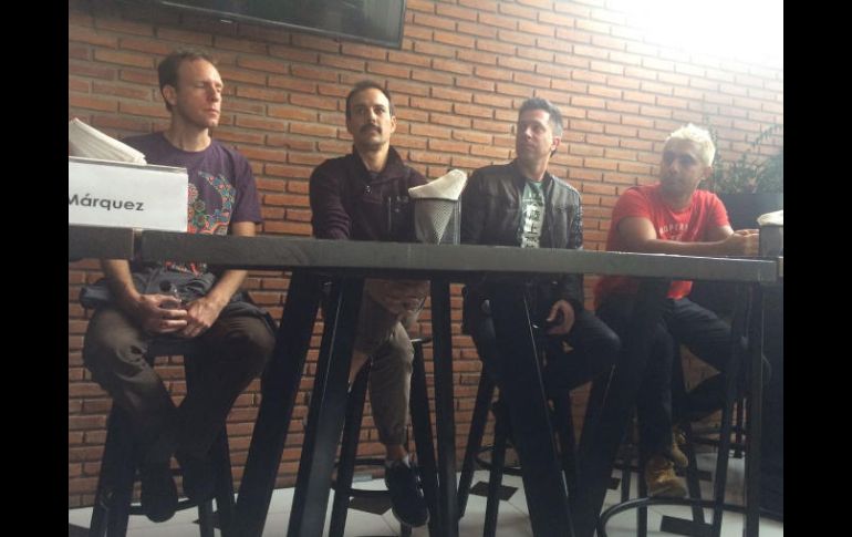 La primera agrupación del cartel será God Save The Queen, quienes estuvieron con ellos en la rueda de prensa. EL INFORMADOR / E. Esparza