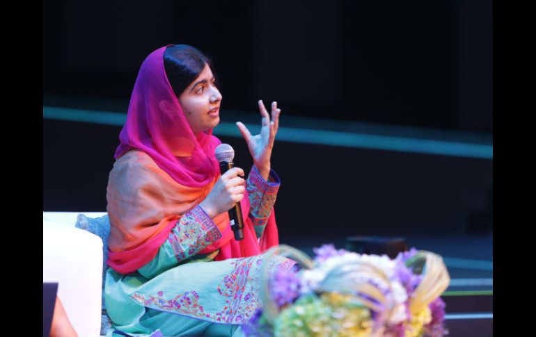Durante su ponencia en México Siglo XXI, Malala asegura que uno de sus sueños es trabajar aquí para garantizar la educación. ESPECIAL /