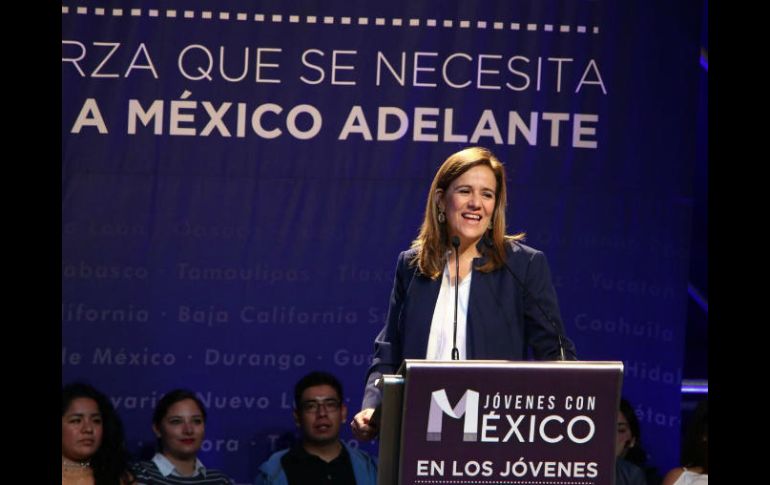 Margarita Zavala sostuvo este sábado un encuentro con jóvenes. TWITTER / @Mzavalagc