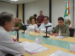 Peña destacó que en sólo 18 horas, 'Lidia' dejó tres veces la cantidad de lluvia que se tiene en un año en la entidad. TWITTER / @PresidenciaMX