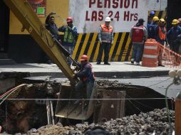 La mañana de 1 de septiembre se registró la apertura de un socavón en la calle de Humboldt casi esquina con Paseo de la Reforma. SUN / ARCHIVO
