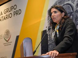 Existe la posibilidad de que la lideresa nacional renuncie a su cargo para buscar una candidatura. TWITTER / @Ale_BarralesM