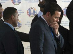 Según una investigación del MP y la CICIG, cuando Jimmy Morales fue secretario de su partido, no declaró 6.7 millones de quetzales. AP / ARCHIVO
