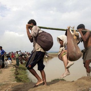 Más de 123 mil rohinyás han cruzado la frontera con Bangladesh