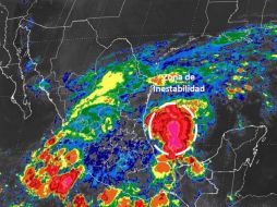 El fenómeno genera a su paso tormentas fuertes en Tamaulipas, San Luis Potosí, Hidalgo, Puebla, Veracruz, Oaxaca y Chiapas. ESPECIAL / smn.conagua.gob.mx