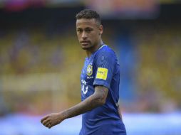 Neymar juega hoy con Brasil en partido de eliminatoria mundialista contra Colombia. AFP / R. Arboleda