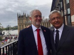 López Obrador se reúne con Jeremy Corbyn, dirigente del Partido Laborista. TWITTER / @lopezobrador_