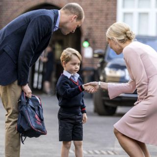 El príncipe Jorge empieza su primer día de colegio