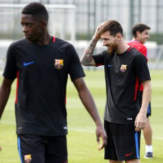 Messi y Dembélé entrenan juntos por primera vez