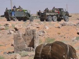 El ataque aéreo también destruyó un centro de comunicaciones y un puesto de mando subterráneo, informan. AFP / G. Ourfalian