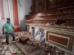 El sismo sacude varios estados del país, siendo los más afectados Oaxaca y Chiapas, donde se ubicó el epicentro. NTX / R. de Jesús