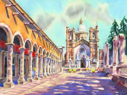 La Parroquia de San Francisco de Asís domina el horizonte de este Pueblo Mágico. ESPECIAL / J. Monroy