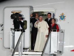 El Papa Francisco culminó en Cartagena su visita que comenzó el miércoles a Colombia. EFE / L. Muñoz