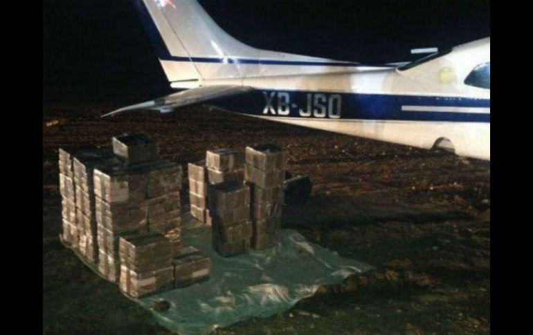 El cargamento de cocaína está valuado en más de 50 millones de pesos. ESPECIAL /