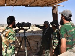 La coalición presta apoyo a las Fuerzas de Siria Democrática, que comenzaron una ofensiva contra el Estado Islámico en Deir al Zur. AFP / G. Ourfalian