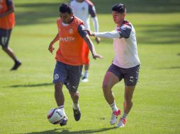 El tamaulipeco realiza trabajo físico y futbol en espacios reducidos. MEXSPORT / C. de Marchena