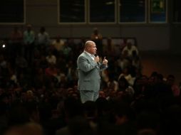 El presidente municipal de Guadalajara, Enrique Alfaro, ayer en Expo Guadalajara. EL INFORMADOR / F. Atilano