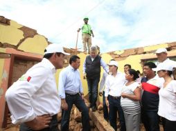 Funcionarios federales y estatales han recorrido las zonas más afectadas. NTX /