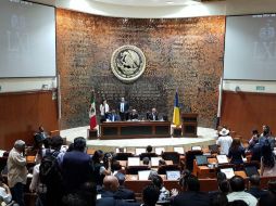 La sesión de pleno se declaró en receso para que las comisiones legislativas y aprueben los dictámenes de las reformas secundarias. TWITTER / @LegislativoJal