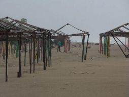 La zona en la que ‘Max’ tocó tierra no es un área muy poblada, y en ella se ubican algunas aldeas de pescadores. EFE / F. Meza