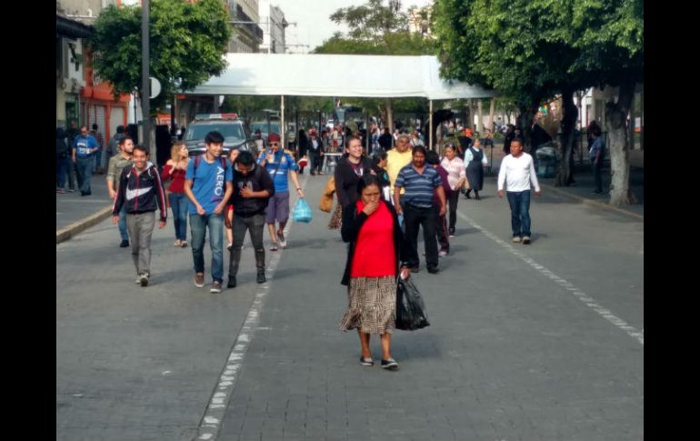 Entre las calles Hidalgo y Pedro Loza, está ubicada una de las entradas al Centro Histórico. EL INFORMADOR / S. Rodríguez
