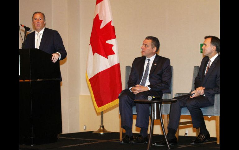 Meade y el ministro Morneau resaltaron la visión común que existe entre ambos gobiernos. NTX / J. Lira