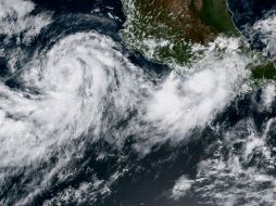 La Conagua indicó que se prevé que la tormenta se convierta esta noche en huracán de categoría 1. AFP / NOAA