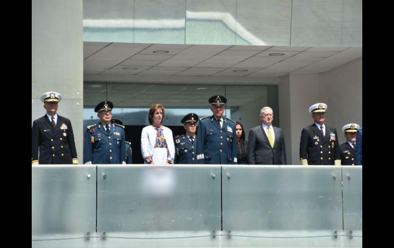 El secretario de la Defensa de Estados Unidos fue acogido en una ceremonia oficial. TWITTER / @S_Cienfuegos_Z