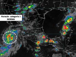 Las autoridades locales de protección civil habilitaron albergues en Los Cabos y la localidad de La Paz. TWITTER /  @conagua_clima