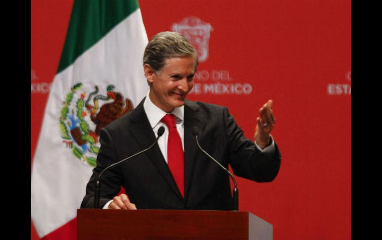 Alfredo del Mazo, ayer tras su investidura como gobernador del Estado de México. SUN / J. Alvarado